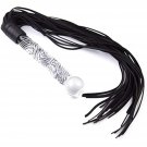 Fetish Leather Whip With Glass Pleasure Wand With Ball Sex Toy For Sm Or Anal Sex/Masturbation Fetish Leather Whip With Glass Pleasure Wand With Ball Sex Toy For Sm Or Anal Sex/Masturbation