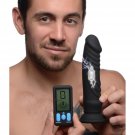 Electroshock Black Dildo 8 Inch Realistic Bbc Vibrating Gspot Sex Toy For Women, Penis Vibrator Elec