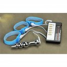 Electric Shock Anal Plug Metal Bead Butt Plug Electric Shock Set With Adjustable Restraining Penis R