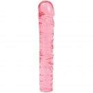 Doc Johnson Crystal Jellies - 10 Inch Classic Dong - Pink Doc Johnson Crystal Jellies - 10 Inch Classic Dong - Pink