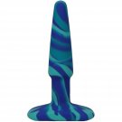 Doc Johnson A-Play - Groovy - Silicone Anal Plug - 4 inch (0.75 inches Wide), Ocean Doc Johnson A-Play - Groovy - Silicone Anal Plug - 4 inch (0.75 inches Wide), Ocean