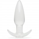 Butt Plug - 4 Inch Anal Plug - Beginner Friendly T-Bar Base With Tapered Tip - Waterproof - Clear Butt Plug - 4 Inch Anal Plug - Beginner Friendly T-Bar Base With Tapered Tip - Waterproof - Clear