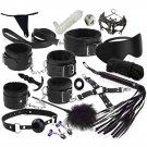 Bondage Set Largest Bdsm Set With 18 Pieces Perfect For Beginners And Experienced Bondage Set Sm Cuf
