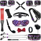 Bondage Set Bdsm Restraints Kit For Couples Sex Games,16Pcs Adult Sex Toys Kit With Rope Handcuffs C