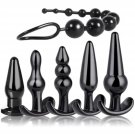 Beginner To Advanced Anal Training Kit 6-Piece Soft Silicone Butt Plug Set With Tapered & Beaded Des Beginner To Advanced Anal Training Kit 6-Piece Soft Silicone Butt Plug Set With Tapered & Beaded Des