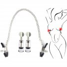 Bdsm Nipple Clamps Set Adjustable Pressure Nipple Clips Non-Piercing Nipple Puller Breast Clamps Wit Bdsm Nipple Clamps Set Adjustable Pressure Nipple Clips Non-Piercing Nipple Puller Breast Clamps Wit