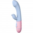 Battery Powered G-Spot Rabbit Vibrator Clitoris Stimulator - Silicone Vaginal Anal Dildo Massager Fo Battery Powered G-Spot Rabbit Vibrator Clitoris Stimulator - Silicone Vaginal Anal Dildo Massager Fo