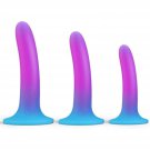 Anal Plug Trainer Kit:3Pcs Silicone Butt Plugs Soft Anal Sex Toys Kit, Waterproof Anal Plugs Trainer