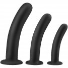 Anal Butt Plug Trainer Kit 3 Pcs Silicone Anal Dilator Pleasure Wand Prostate Massage Sex Toys For G