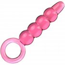 Anal Butt Plug Glass Anal Trainer With Big O Ring Crystal Pleasure Wand Sex Toy,G-Spot Pleasure Wand