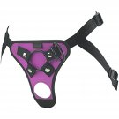 Adjustable Strap On Dildo Harness, Double Hole Pegging Harness Leather Soft Ring Belt For Male (Purp Adjustable Strap On Dildo Harness, Double Hole Pegging Harness Leather Soft Ring Belt For Male (Purp