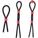 Adjustable Cock Ring Set Love Rings Basic Penis Ring Sex Toys, Silicone Male Cock Ties Black String Adjustable Cock Ring Set Love Rings Basic Penis Ring Sex Toys, Silicone Male Cock Ties Black String