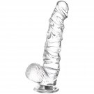 9Inch Realistic Jelly Dildo, Lifelike Clear Penis Dong Sex Toy With Suction Cup For Vaginal G-Spot S