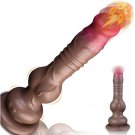 9.3 Inch Dual Knot Dildo Vibrator – Thrusting & Bouncing Silicone Toy For G-Spot, Clit & Anal Stim 9.3 Inch Dual Knot Dildo Vibrator – Thrusting & Bouncing Silicone Toy For G-Spot, Clit & Anal Stim