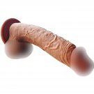 9 Inch Realistic Dildo Dual Density Liquid Silicone Cock With Strong Suction Cup, Lifelike Penis Sex
