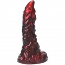 8.9In Curved Dragon Dildo - Red And Black Monster Cock With Suction Cup For Anal And Prostate Play, 8.9In Curved Dragon Dildo - Red And Black Monster Cock With Suction Cup For Anal And Prostate Play,