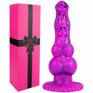8.9 Inch Monster Double Knot Fantasy Silicone G-Spot Dildo Wide Suction Cup, Large Animal Horse Wolf 8.9 Inch Monster Double Knot Fantasy Silicone G-Spot Dildo Wide Suction Cup, Large Animal Horse Wolf