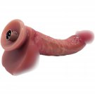 8.6"" Curved Realistic Dildo For 3Xlr Sex Machine Liquid Silicone Dildo G-Spot Orgasm Big Dick Wand 
