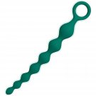 8.2-Inch Anal Beads Butt Plug With Pull Ring, Beginner'S Design G-Spot Stimulator With 7 Progressive
