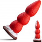 8"" Strawberry Fantasy Knot Dildo With Strong Suction Cup, Silicone Animal Monster Dildo Cute Large 8"" Strawberry Fantasy Knot Dildo With Strong Suction Cup, Silicone Animal Monster Dildo Cute Large