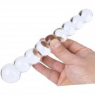 7.6"" Clear Graduated Glass Anal Beads Butt Plug Crystal G Spot Dildo Sex Stimulation Pleasure Wand 7.6"" Clear Graduated Glass Anal Beads Butt Plug Crystal G Spot Dildo Sex Stimulation Pleasure Wand