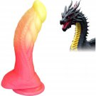 7.5"" Fantasy Monster Dildo With Balls U & G-Spot Dragon Dildo With Suction Cup, Long Anal Plug Adul