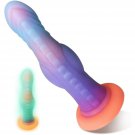 7.5'' Small Luminous Dragon Dildo, Liquid Silicone G-Spot Realistic Dildo For Prostate Massage Fanta