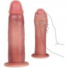 7,87 Inch Realistic Silicone Dildo With Sliding Foreskin, Double Layer Silicone Anal Dildo Adult Toy