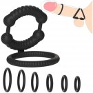 7 Pcs Silicone Penis Ring Set Sex Toys For Men,Men'S Erection Sex Aid Men’S Shaft For Erection Enh