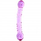 7 Inches Glass Dildo Double Ended Pleasure Wand, Light Purple 7 Inches Glass Dildo Double Ended Pleasure Wand, Light Purple