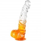 6.8Inch Clear Realistic Dildo Fantasy Sex Toy, Jelly Vaginal G Spot Stimulator Butt Plug Anal Traine 6.8Inch Clear Realistic Dildo Fantasy Sex Toy, Jelly Vaginal G Spot Stimulator Butt Plug Anal Traine