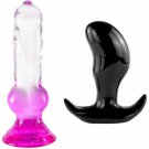 6 Inch Mango Butt Plug + Big Crystal Wolf Dildo 6 Inch Mango Butt Plug + Big Crystal Wolf Dildo