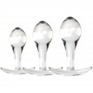 3Pcs Glass Anal Plug Adult Sex Products Training Kit Anal Beads Butt Plug Masturbator Toys With Anch