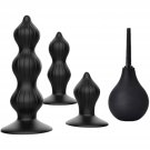 3 Sizes Silicone Butt Plugs And 1 Pcs Enema Anal Plugs For Women And Men Trainer Beginners Starter S 3 Sizes Silicone Butt Plugs And 1 Pcs Enema Anal Plugs For Women And Men Trainer Beginners Starter S
