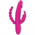 3 In 1 Realistic Dildo Bendable Rabbit Vibrator Anal Beads Women Adult Sex Toys10 Vibration Modes G-