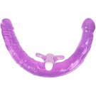 14 Inches Double Ended Dildo With Vibrator, Realistic Penis And Beads Vibrating Double Dong Adult Se 14 Inches Double Ended Dildo With Vibrator, Realistic Penis And Beads Vibrating Double Dong Adult Se