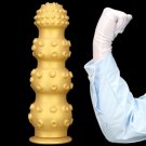 13.3"" Gold Silicone Xxl Huge Anal Beads Analdildo With Thick 4 Beads Butt Plug Dildos Vaginal Prost