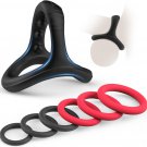 Silicone Penis Ring Set with 7 Sizes for Enhanced Erection & Lasting Pleasure