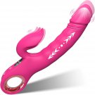 Thrusting Rabbit Vibrator with LCD Display – 7 Vibration & Thrust Modes, G-Spot & Clitoral Stimula