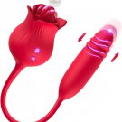Rose Vibrator for Women - 9 Licking & 9 Thrusting Modes, G-Spot Stimulator Rose Vibrator for Women - 9 Licking & 9 Thrusting Modes, G-Spot Stimulator