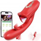 Vibrator Adult Sex Toys for Women, APP Remote Control Tongue Rose Sex Toy Dildo Vibrators G Spot Vib Vibrator Adult Sex Toys for Women, APP Remote Control Tongue Rose Sex Toy Dildo Vibrators G Spot Vib