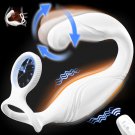 Rotating Prostate Massager with Dual Cock Rings – Remote Control Anal Vibrator for Men Rotating Prostate Massager with Dual Cock Rings – Remote Control Anal Vibrator for Men