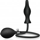 Silicone Expand Inflatable Anal Plug - Body-Safe Medical Grade Waterproof Butt Sex Toy for Male, Fem Silicone Expand Inflatable Anal Plug - Body-Safe Medical Grade Waterproof Butt Sex Toy for Male, Fem