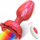 Vibrating Anal Plug Rose Toy for Couples, 10 Vibration Modes, Adult Sex Toy Vibrating Anal Plug Rose Toy for Couples, 10 Vibration Modes, Adult Sex Toy