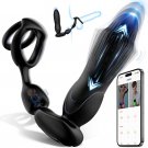 Thrusting Anal Expansion Prostate Massager - Vibrating Anal Vibrator Butt Plugs Perineum Stimulator 