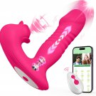 Upgraded Rose Sucking & Thrusting Vibrator with 9 Modes, G-Spot & Clit Stimulator Upgraded Rose Sucking & Thrusting Vibrator with 9 Modes, G-Spot & Clit Stimulator