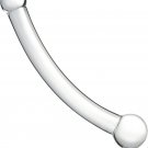 Double-Ended Glass Dildo – 7.87"" Realistic G-Spot Wand with Dual Size Ends