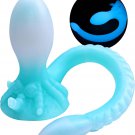 Glow-in-the-Dark Dual-Ended Silicone Dildo, Soft Flexible Tentacle Anal Plug Glow-in-the-Dark Dual-Ended Silicone Dildo, Soft Flexible Tentacle Anal Plug