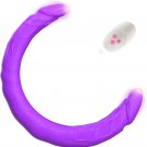 15.7"" Vibrating Double-Ended Silicone Dildo – Strapless G-Spot & Anal Toy for Couples