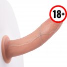 ""6.8"" Soft Silicone Dildo with Suction Cup, Beginner-Friendly & Strap-On Compatible"" ""6.8"" Soft Silicone Dildo with Suction Cup, Beginner-Friendly & Strap-On Compatible""